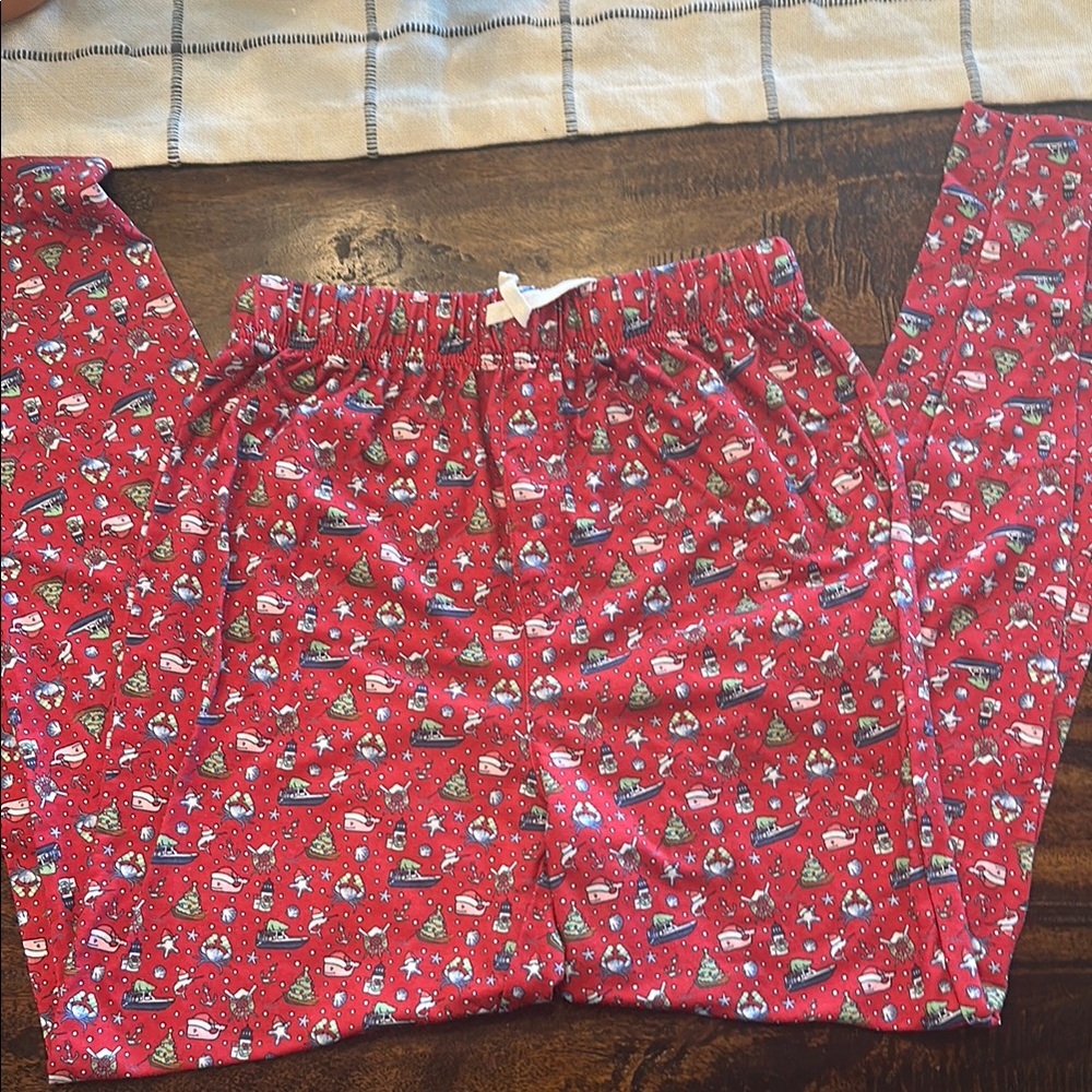 Vineyard Vines Red Holiday Pajama Bottoms